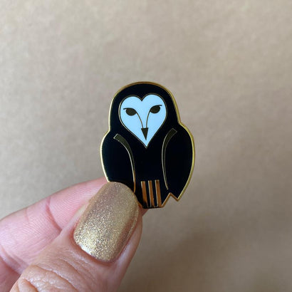 Erstwilder Owl Ornamental Enamel Pin EP0140-7065