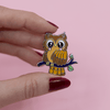 Owl Eyes on You Enamel Pin