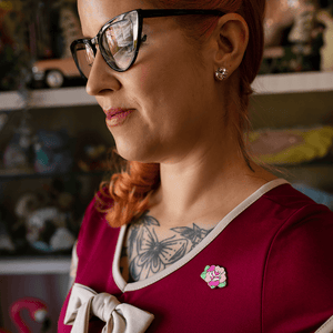 Erstwilder Roses are Red Enamel Pin EP0155-1000