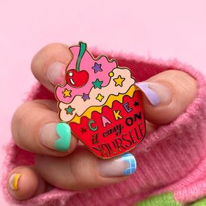 Erstwilder Cake it Easy on Yourself Enamel Pin EP0166-0100