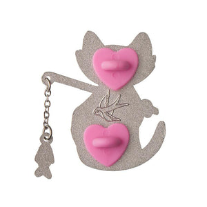 Erstwilder Cat Got Your Tongue Enamel Pin EP0167-3000