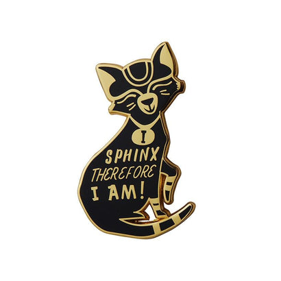 Erstwilder I Sphynx Therefore I Am Enamel Pin EP0174-7000