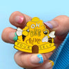 Oh Bee Hive Enamel Pin