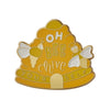 Oh Bee Hive Enamel Pin