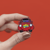 The Big Red Car Enamel Pin