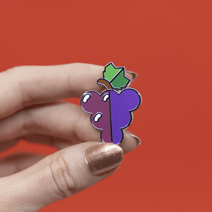 Erstwilder Fruit Salad Grapes Enamel Pin EP0194-5000