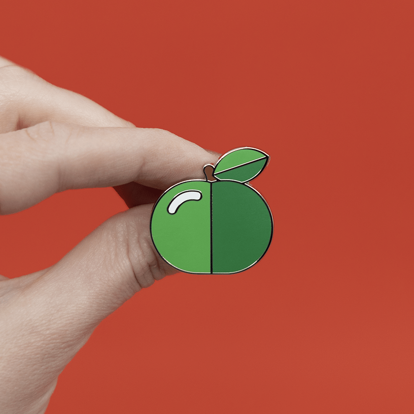Erstwilder Fruit Salad Apple Enamel Pin EP0197-4000