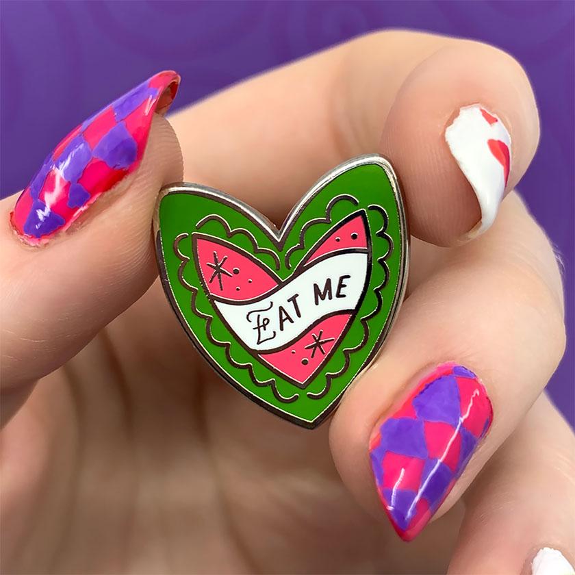 Erstwilder Eat Me Mini Enamel Pin EP0220-4000