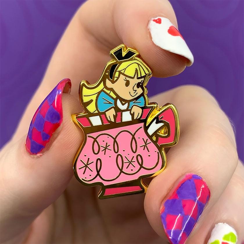 Erstwilder Always Tea Time, Alice Enamel Pin EP0222-2000