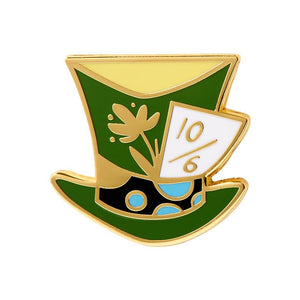 Erstwilder Mad Hatter's Tea Party Hat Enamel Pin EP0223-4000