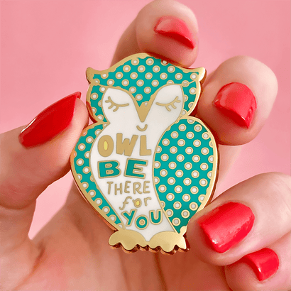 Erstwilder Owl be There for You Enamel Pin AH1EP10