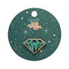 Emerald Enamel Pin