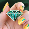 Emerald Enamel Pin