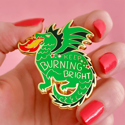 Erstwilder Keep Burning Bright Enamel Pin AH1EP07