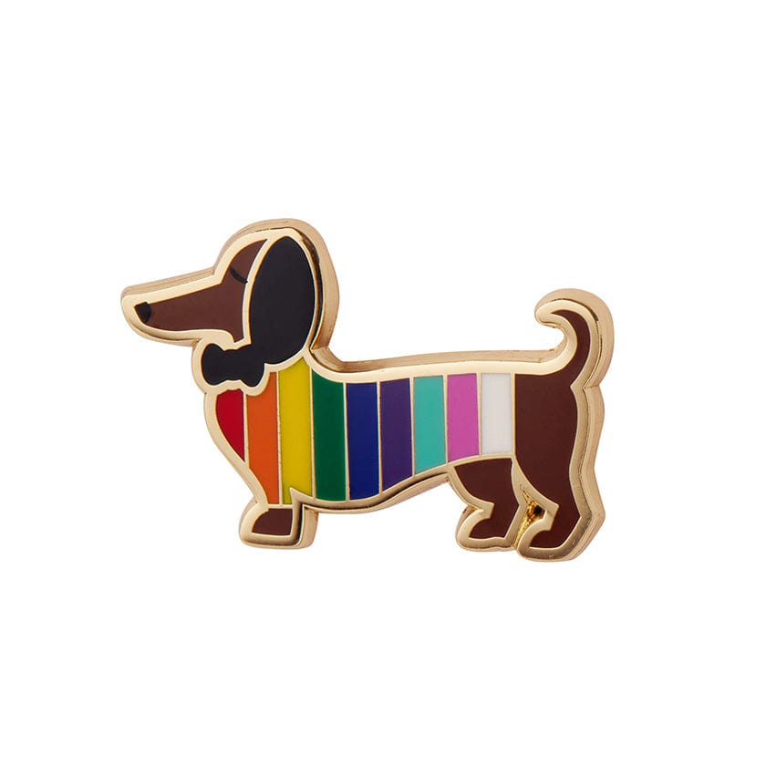 Erstwilder Pride & Joy Spiffy the Supportive Dog Enamel Pin AD1EP02