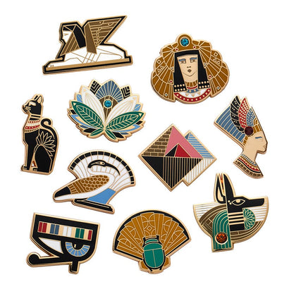 Erstwilder Egyptian Revival Enamel Pin Pack - 10 Piece AM1EPX01