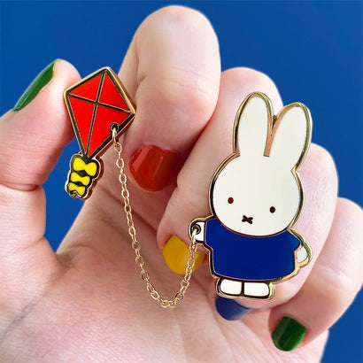 Erstwilder Miffy Flies a Kite Enamel Pin EPAT104