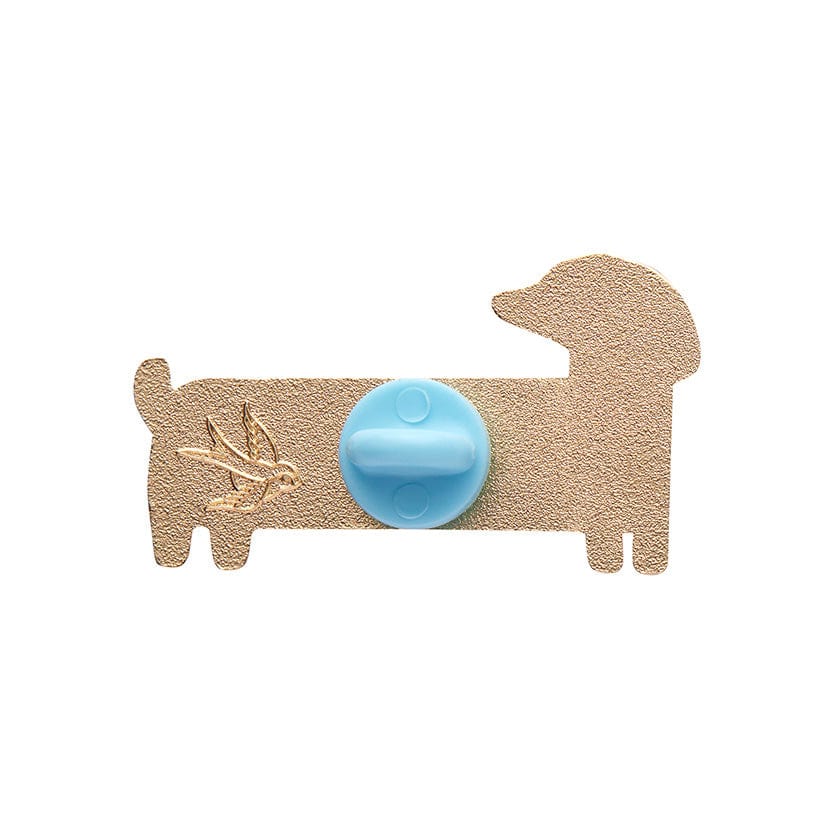 Long Dog Enamel Pin  -  Erstwilder  -  Quirky Resin and Enamel Accessories