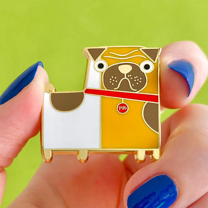 Order of the Pug Enamel Pin  -  Erstwilder  -  Quirky Resin and Enamel Accessories
