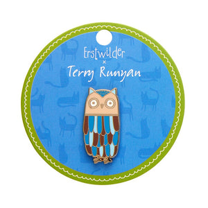 Feather Dress Enamel Pin  -  Erstwilder  -  Quirky Resin and Enamel Accessories