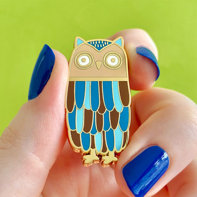 Feather Dress Enamel Pin  -  Erstwilder  -  Quirky Resin and Enamel Accessories