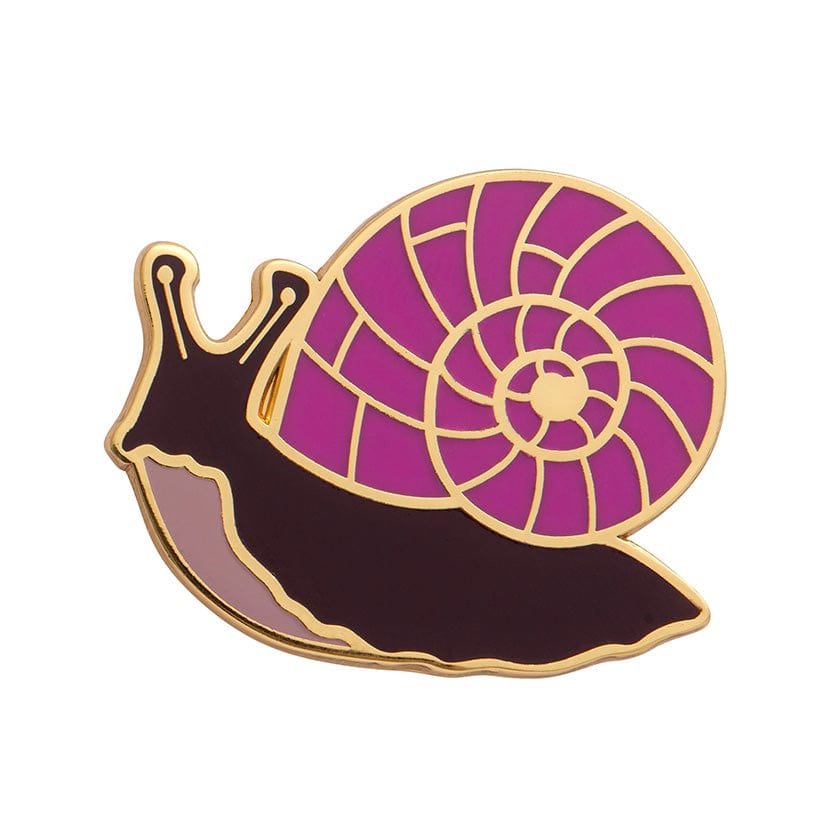 Painted Shell Enamel Pin  -  Erstwilder  -  Quirky Resin and Enamel Accessories