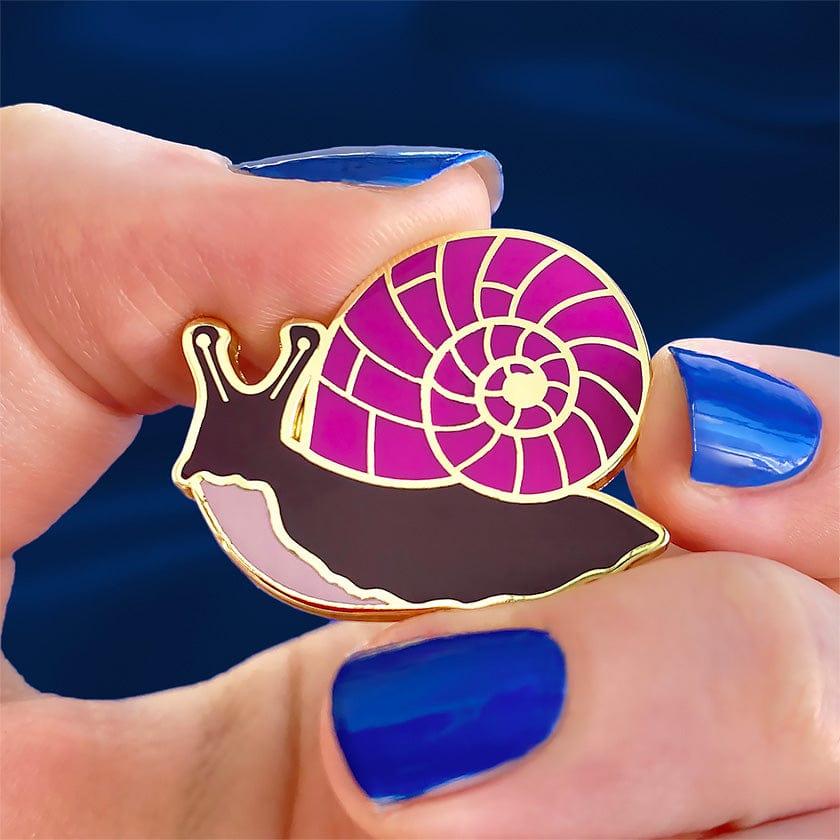 Painted Shell Enamel Pin  -  Erstwilder  -  Quirky Resin and Enamel Accessories