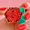 Erstwilder Stop and Smell the Roses Enamel Pin AH1EP12