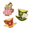 Kitchy Witch Alice's Wonderland Teaparty Pin Pack - 3 Piece