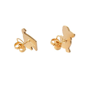 Erstwilder Pride & Joy Spiffy the Supportive Dog Enamel Earrings AD1EG02