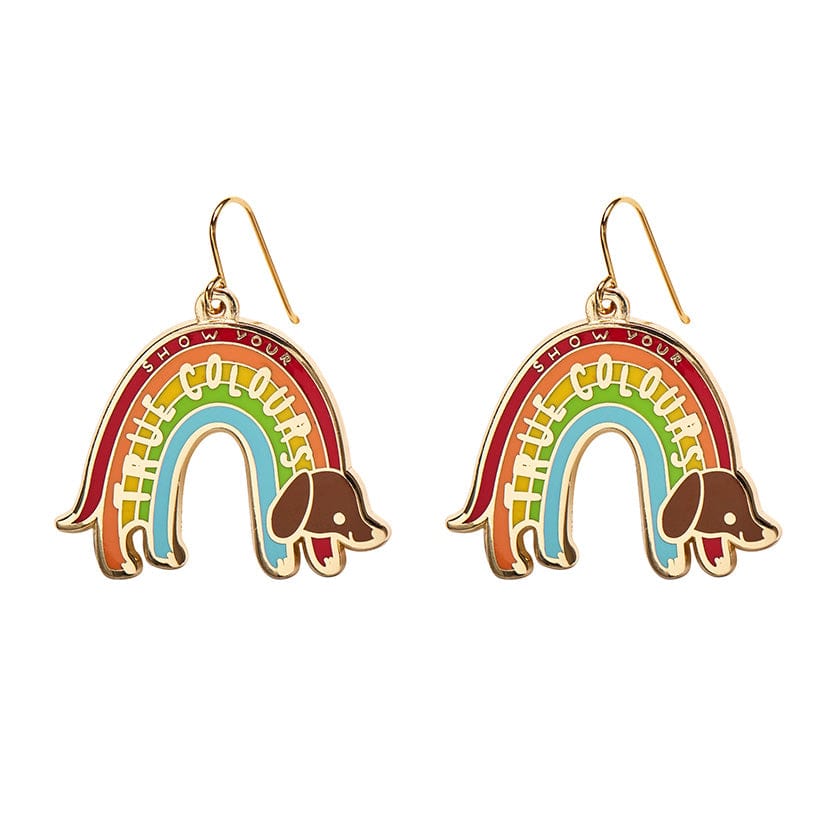 Erstwilder True Colours Enamel Drop Earrings AH1EG09