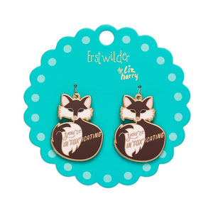Erstwilder You're In"FOX"icating Enamel Drop Earrings AH1EG10