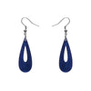 Erstwilder Essentials Rain Drop Ripple Glitter Drop Earrings - Blue EE1016-RG3000