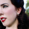 Erstwilder Essentials Crescent Moon Chunky Glitter Resin Stud Earrings - Gold EE0006-CG6500