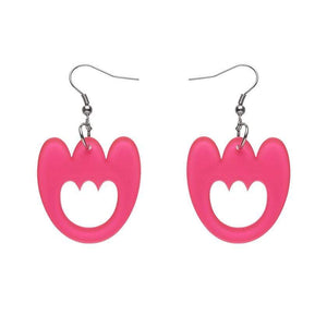 Erstwilder Essentials Tulip Bubble Resin Drop Earrings - Rose Pink EE1015-BU2200