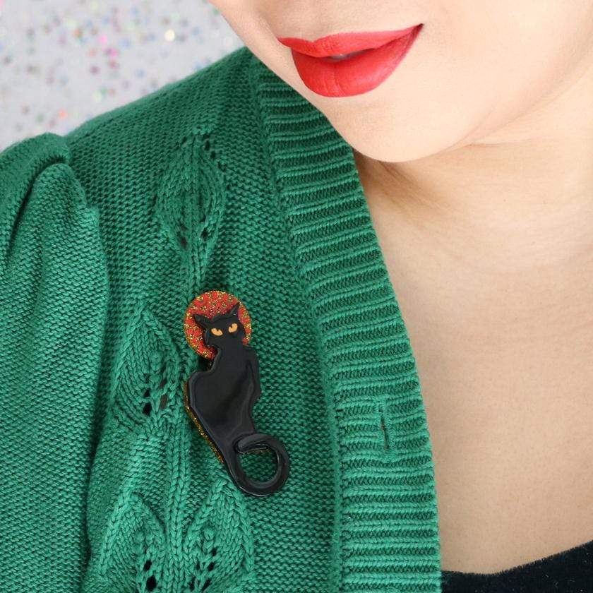 Erstwilder Le Chat Noir Brooch BH7020-7062