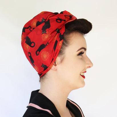 Erstwilder Le Chat Noir Head Scarf SC0057-1070