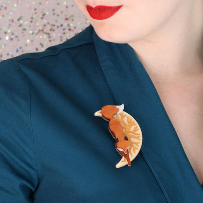 Erstwilder The Prowling Fox Brooch BH7250-6163