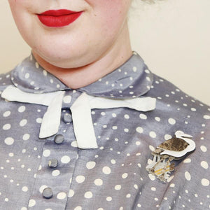 Erstwilder Avian Adore Heron Brooch BH6896-7190