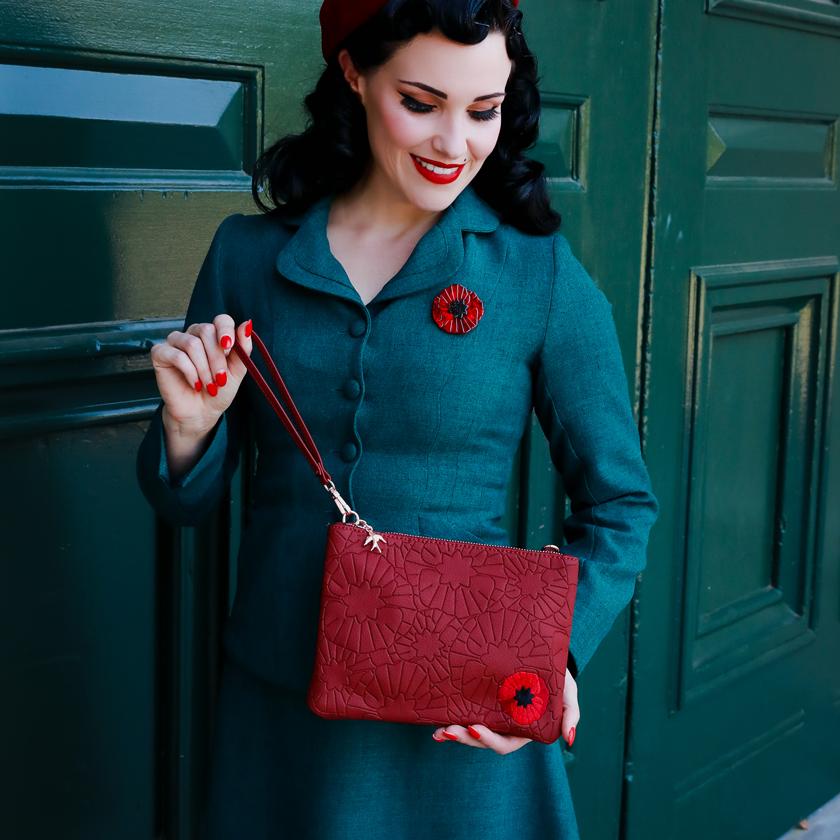 Erstwilder Poppy Field Clutch BA0013-1000
