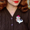 Barney's First Christmas Brooch