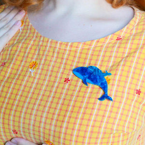 Erstwilder Benevolent Behemoths Blue Whale Brooch BH6856-3000