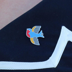 Erstwilder Betty Jo Sparrow Enamel Pin EP0015-0100