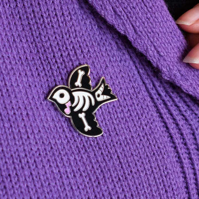 Erstwilder Birdie Boo Enamel Pin EP0061-7080