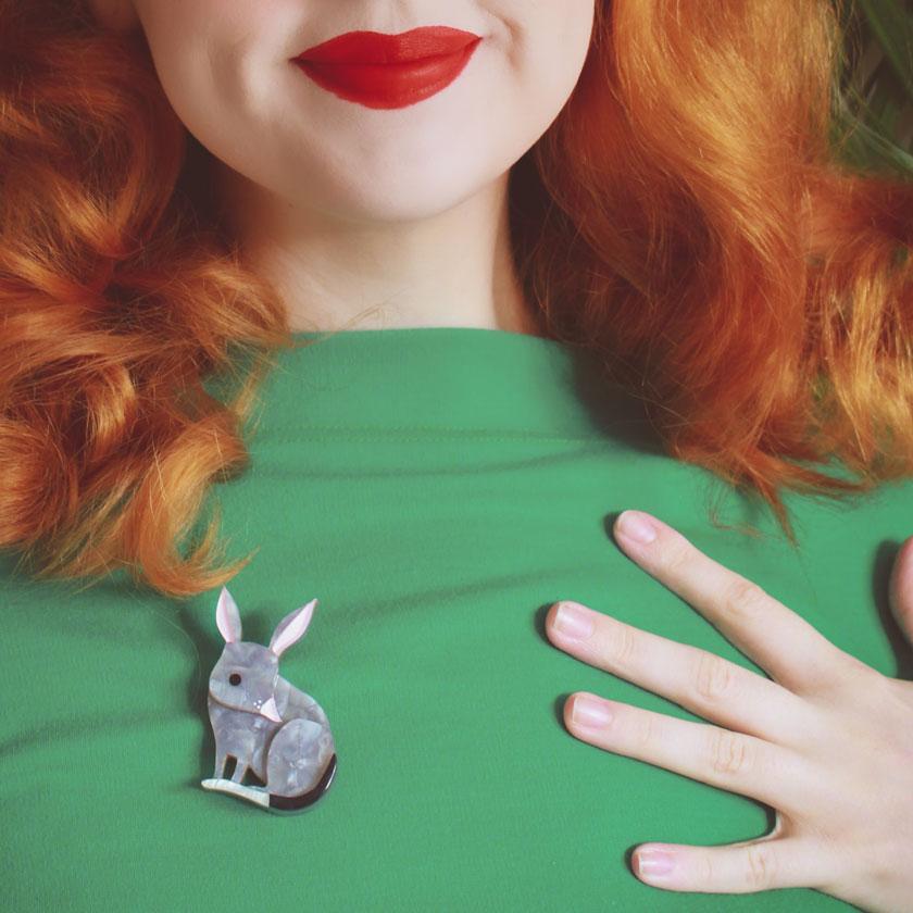 Erstwilder Bouncy Burrow Dweller Bilby Brooch BH6853-7100