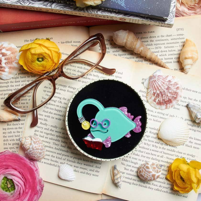 Erstwilder Bright-Eyed Bibliophile Brooch BH6638-4020