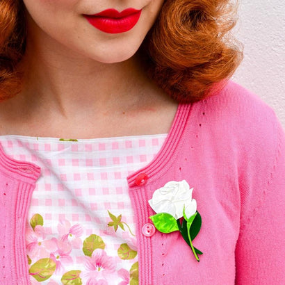 Erstwilder Budding Romance Rose Brooch BH6792-8040