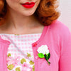 Budding Romance Rose Brooch