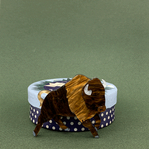 Erstwilder Buffalo Bull Brooch BH7092-9291