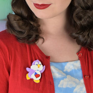 Erstwilder Cozy Heart Penguin™ Brooch BH7077-5000